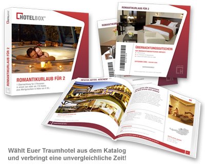 Romantikurlaub für 2 - Kurzurlaub Hotelgutschein - 2 Romantikurlaub für 2 - Kurzurlaub Hotelgutschein - 2