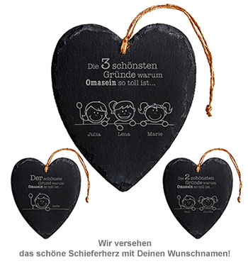 Schieferherz - Warum Omasein so toll ist - 2 Schieferherz - Warum Omasein so toll ist - 2