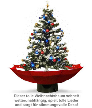 Schneiender Weihnachtsbaum mit Weihnachtsliedern - 2 Schneiender Weihnachtsbaum mit Weihnachtsliedern - 2