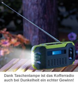 Solar Kofferradio mit Dynamo und Taschenlampe - 3 Solar Kofferradio mit Dynamo und Taschenlampe - 3