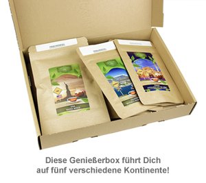 Tee Weltreise Geschenkbox - 3 Tee Weltreise Geschenkbox - 3