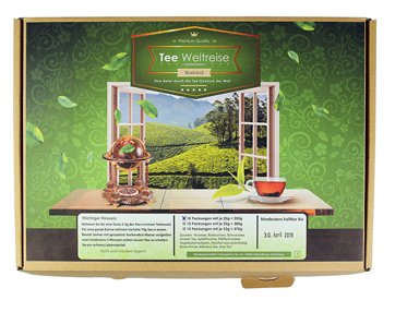 Tee Weltreise Geschenkbox - 5 Tee Weltreise Geschenkbox - 5