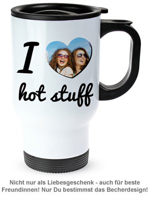 Thermobecher personalisiert mit Foto - I Love - 2 Thermobecher personalisiert mit Foto - I Love - 2