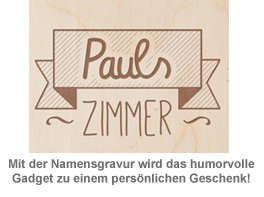 Türhänger mit Gravur - Bitte erst anklopfen - 3 Türhänger mit Gravur - Bitte erst anklopfen - 3