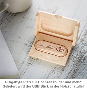 USB Stick mit Gravur zur Hochzeit - 3 USB Stick mit Gravur zur Hochzeit - 3