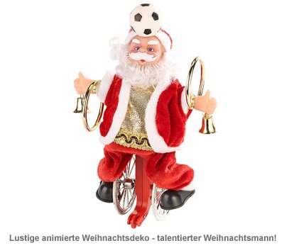 Weihnachtsmann auf Einrad - 2 Weihnachtsmann auf Einrad - 2
