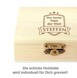 Whisky Set Bester Papa - Whisky Steine und Glas - 2 Whisky Set Bester Papa - Whisky Steine und Glas - 2