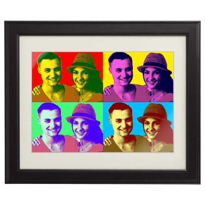 Foto als Pop-Art Paarbild