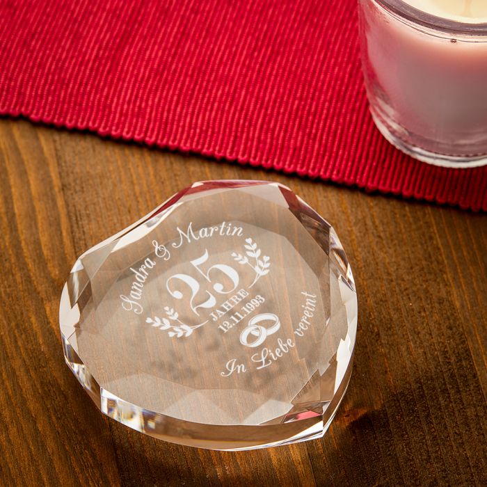 Herz Diamant silberne