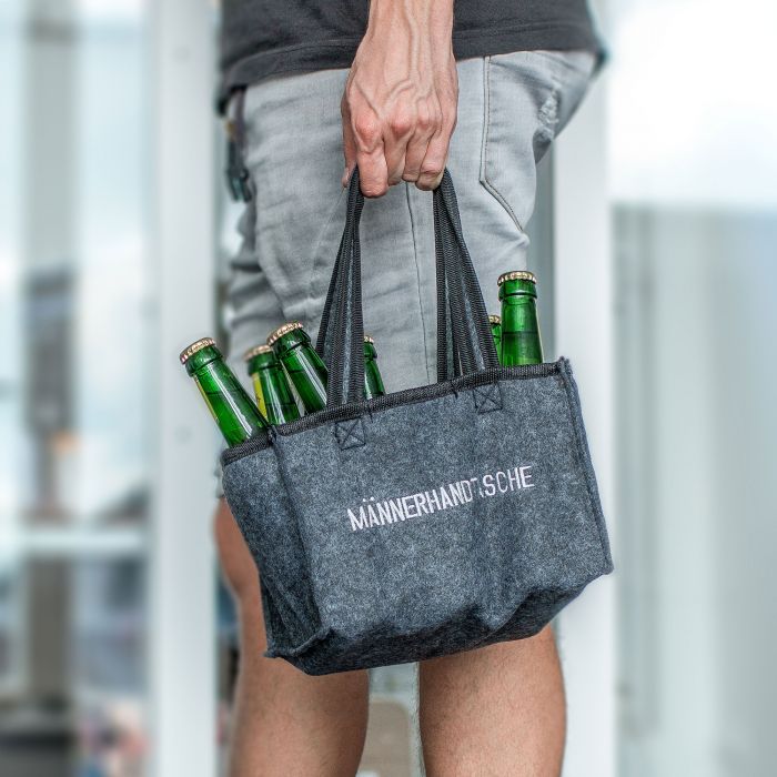 Männerhandtasche aus Filz