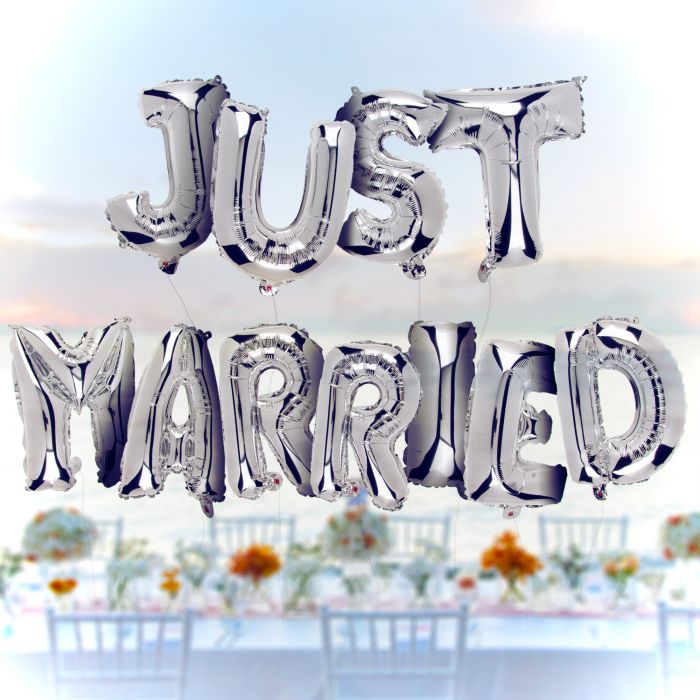 Ballons Just Married