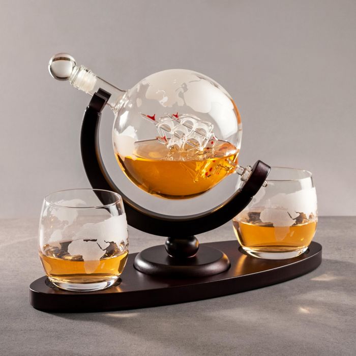 Whisky Set Segelschiff