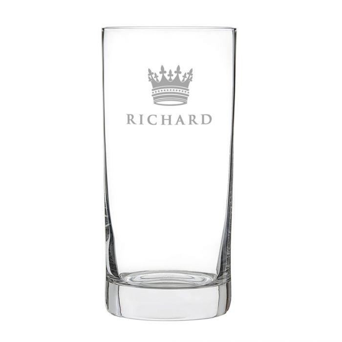 Cocktailglas mit Gravur - König Krone