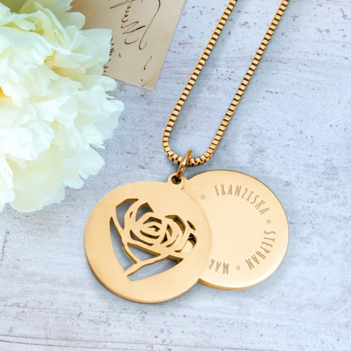 Anhänger Gold Rosenherz