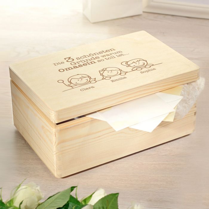 Box mit Gravur für Oma