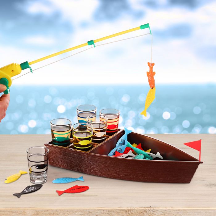 Fische angeln Partyspiel