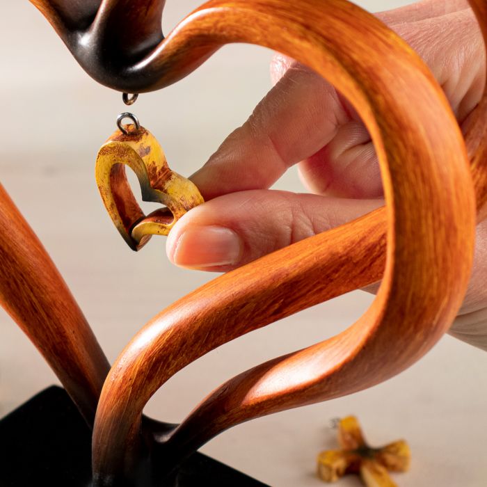 Holz Herz Skulptur - Hochzeit