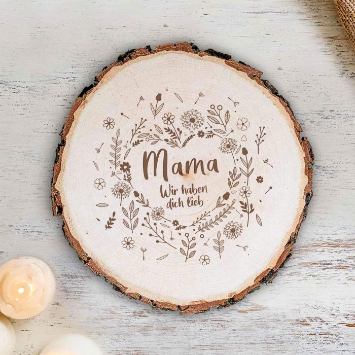 Baumscheibe Blumen Mama