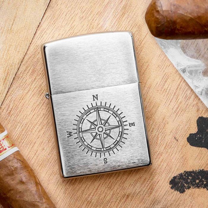 Zippo Feuerzeug mit Gravur - Windrose