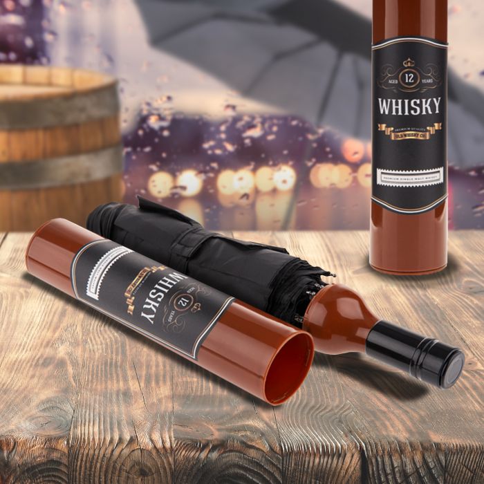 Regenschirm - Whiskyflasche