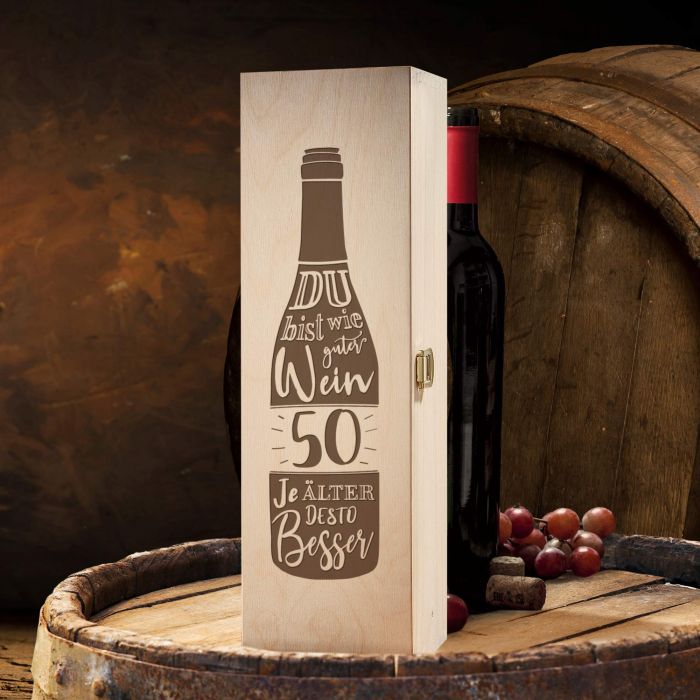 Weinkiste - 50. Geburtstag