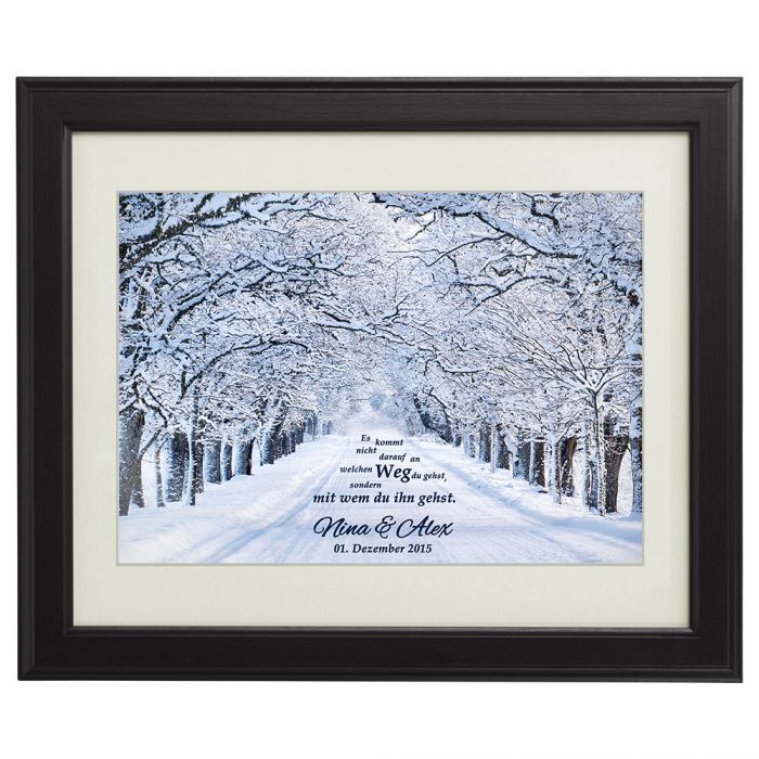 Winterbild personalisiert
