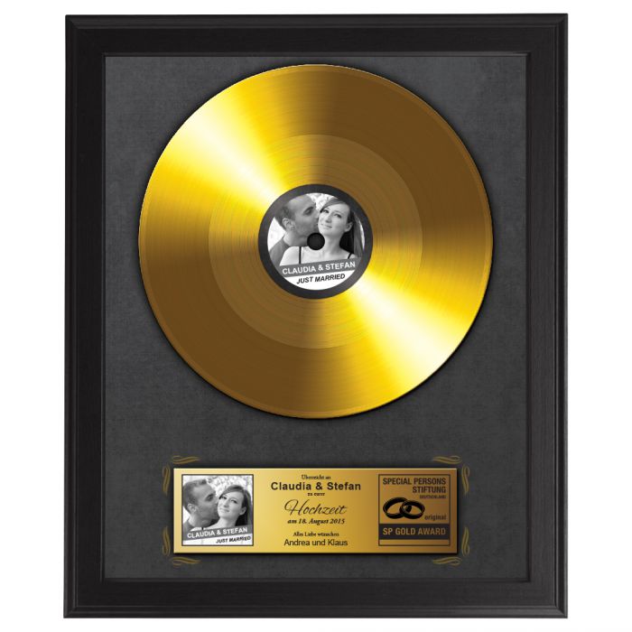 Goldene LP Hochzeitsbild