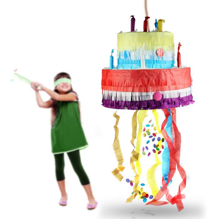 Pinata Geburtstagstorte zum Befüllen mit Süßigkeiten