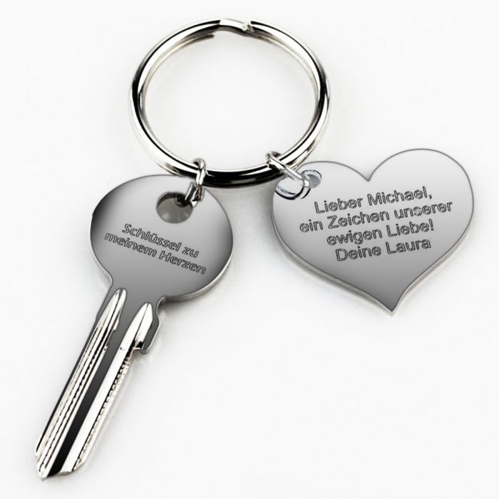 Schlüssel zu meinem Herzen Liebesgeschenk mit Gravur