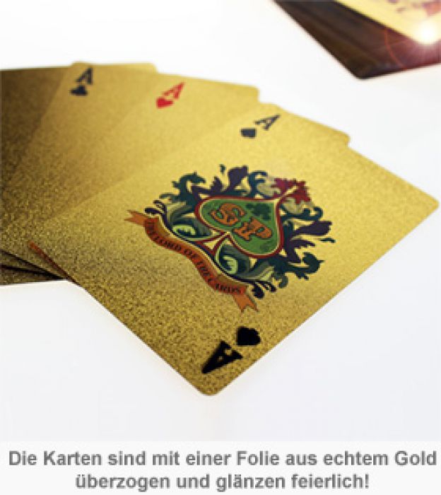 Goldenes Kartenspiel