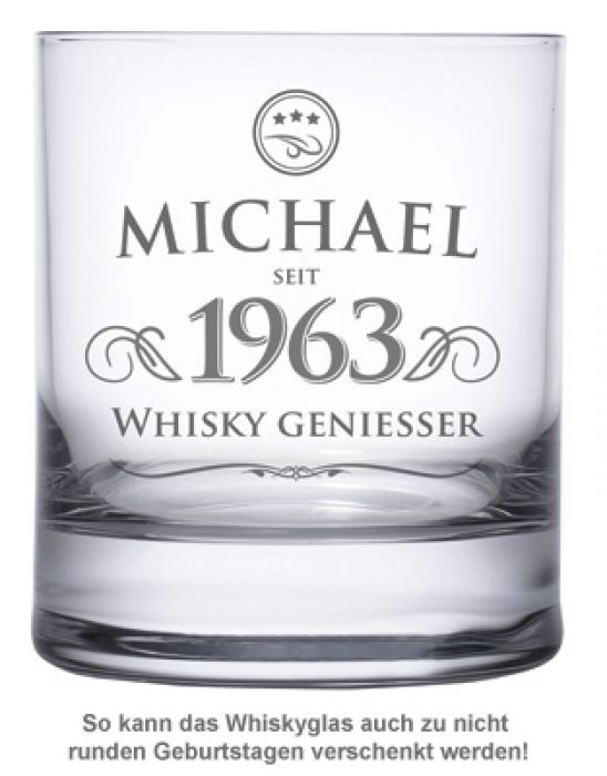 Personalisiertes Whiskyglas - Elegant