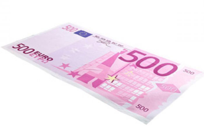 Serviette de bain billet de 500 euros