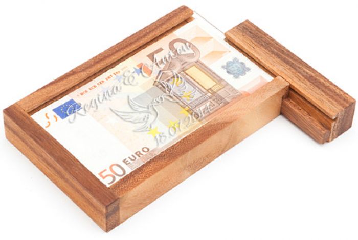 Bote cadeau dargent magique  gravure tourtereaux