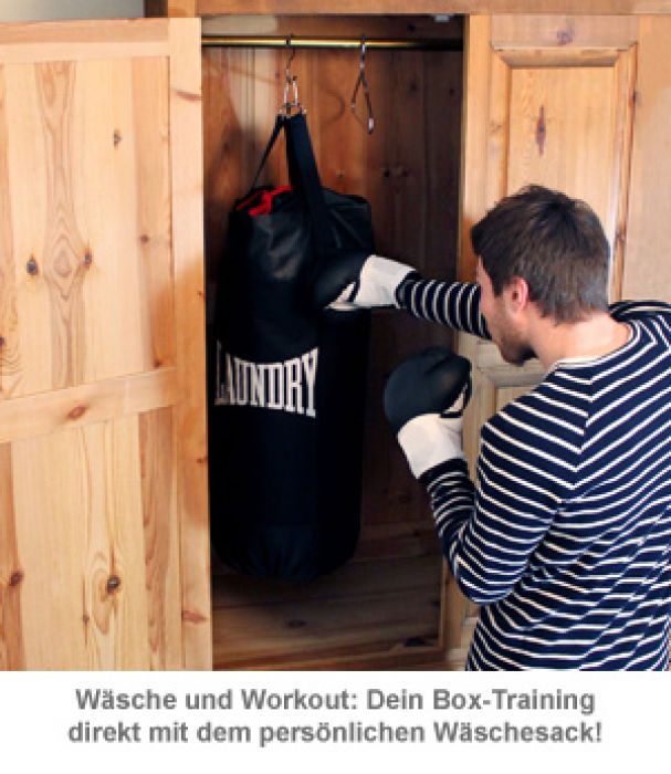 Boxsack - Wäschekorb für Boxer - ausgefallener Workout Wäschesack