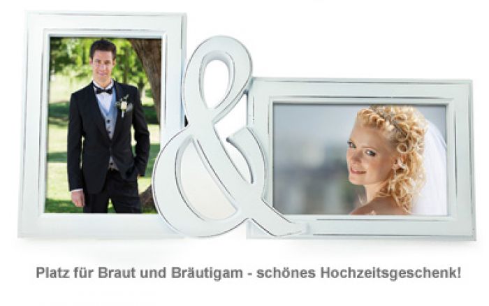 Bilderrahmen zur Hochzeit - Braut & Bräutigam