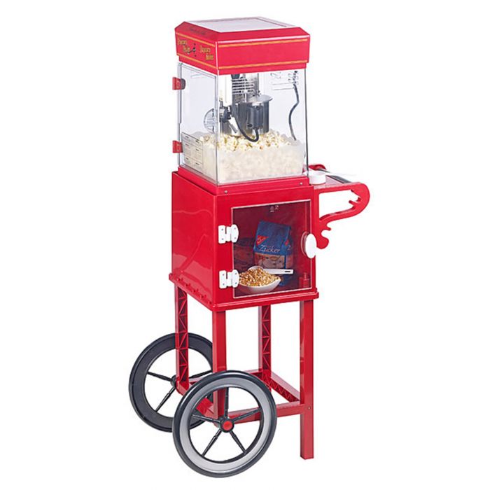 Popcornmaschine mit Wagen - Premium Edition