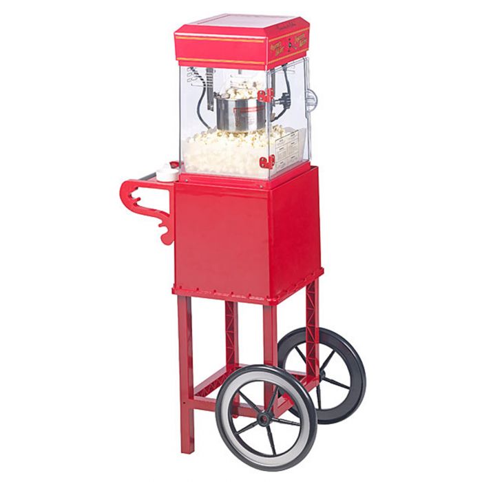 Popcornmaschine mit Wagen - Premium Edition