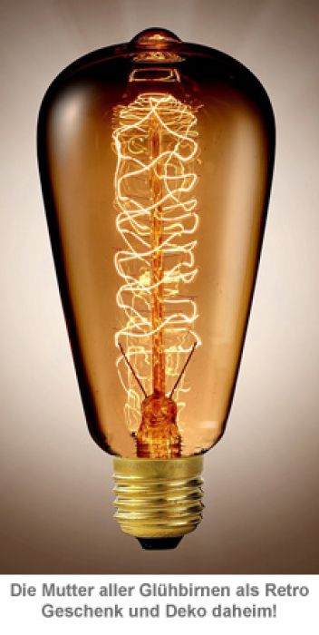 Vintage Gluhbirne Mit Gluhdraht Konisch Retro Gluhlampe 19 Jhd