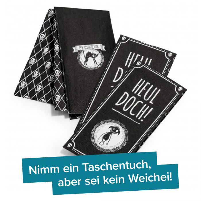 Lustig fiese Taschentücher Heul doch! Pack mit 10 Tüchern