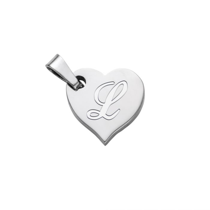 Set de pendentifs cœurs pour couples – gravure des initiales 