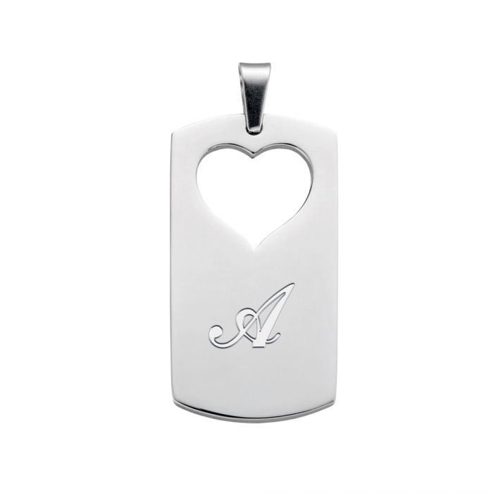 Set de pendentifs cœurs pour couples – gravure des initiales 
