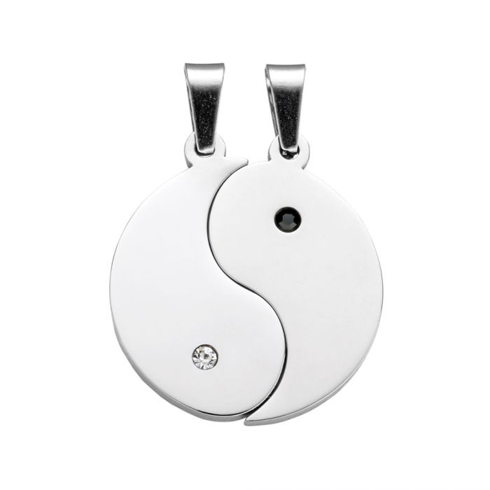 Set de pendentifs Yin et Yang pour couples - avec gravure
