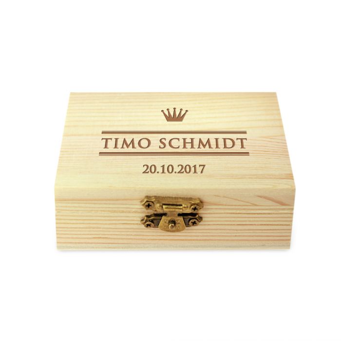 Pierres  whisky dans bote en bois avec gravure - Royal