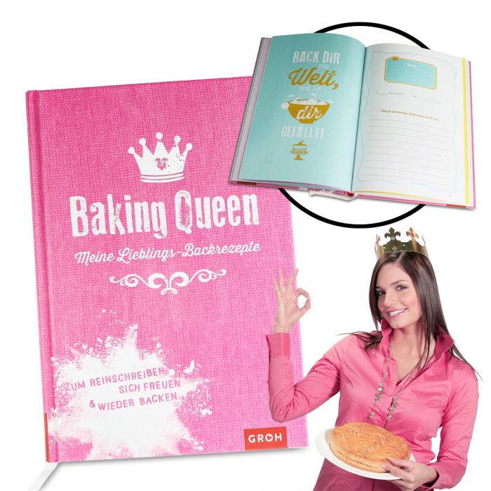 Rezeptbuch zum Ausfüllen Baking Queen für Deine Rezepte
