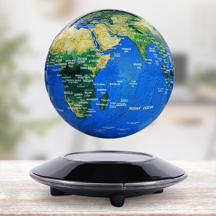 Schwebender Globus mit elektromagnetischer Basis mit LED