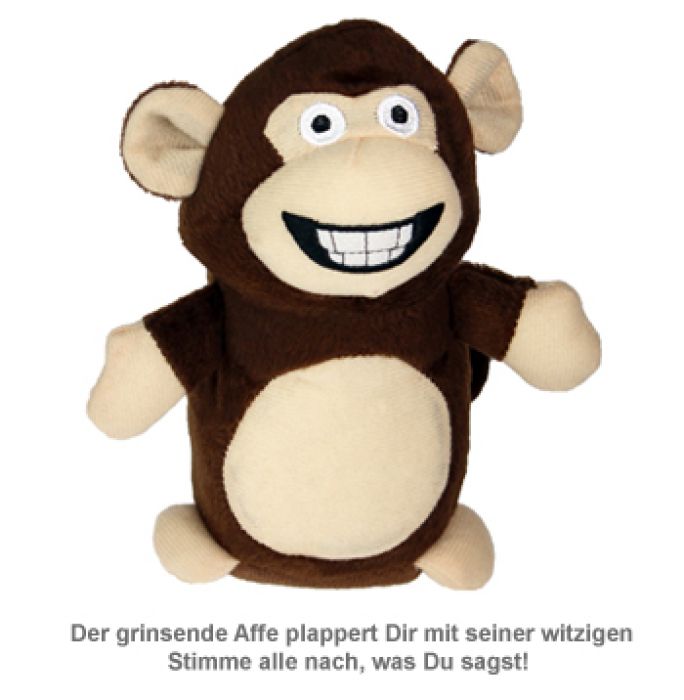 Interaktiver Bär Schlüsselanhänger Mit Licht & Sound – Nachsprechend, Wiedergabefunktion, Für Kinder Ab 3 Jahren (Rosa)