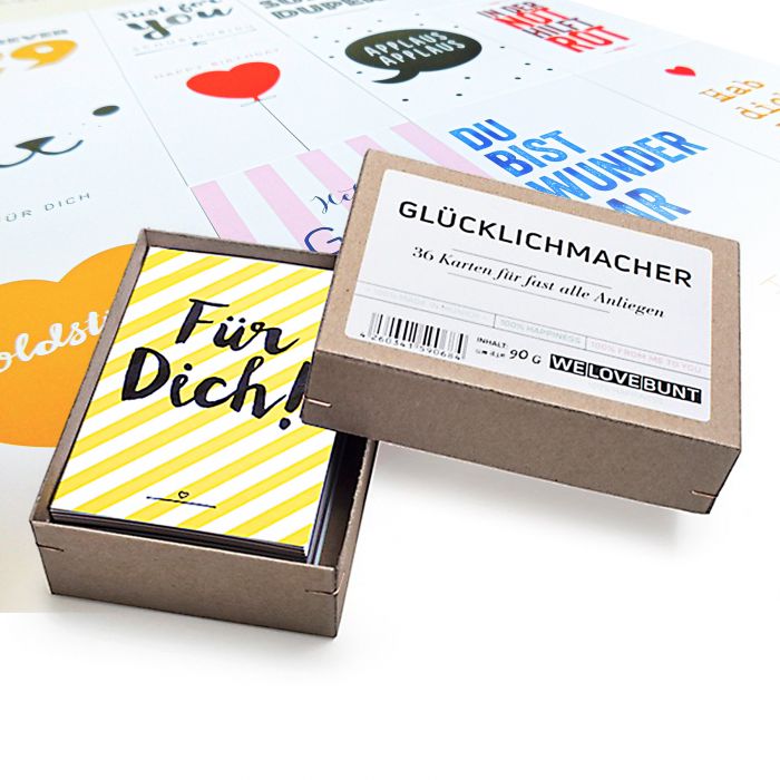 Glücklichmacher Box - 36 Karten für fast alle Anliegen