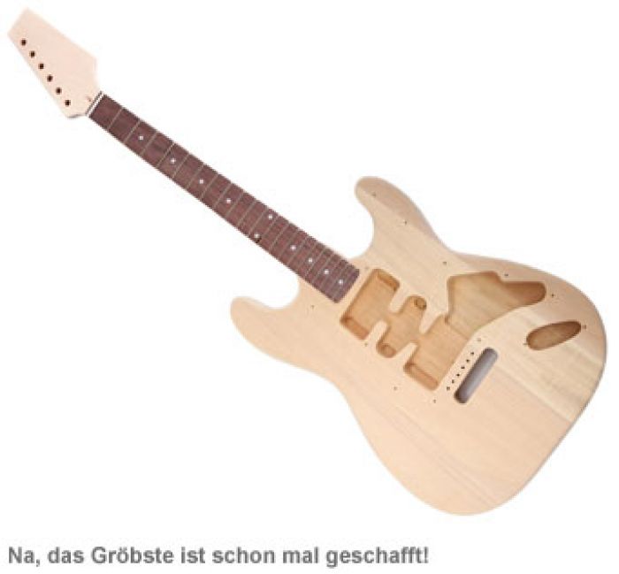 DIY E-Gitarren-Bausatz Von Gear4music – Mit Paulownia-Korpus, 3 Pickups, Lötfrei