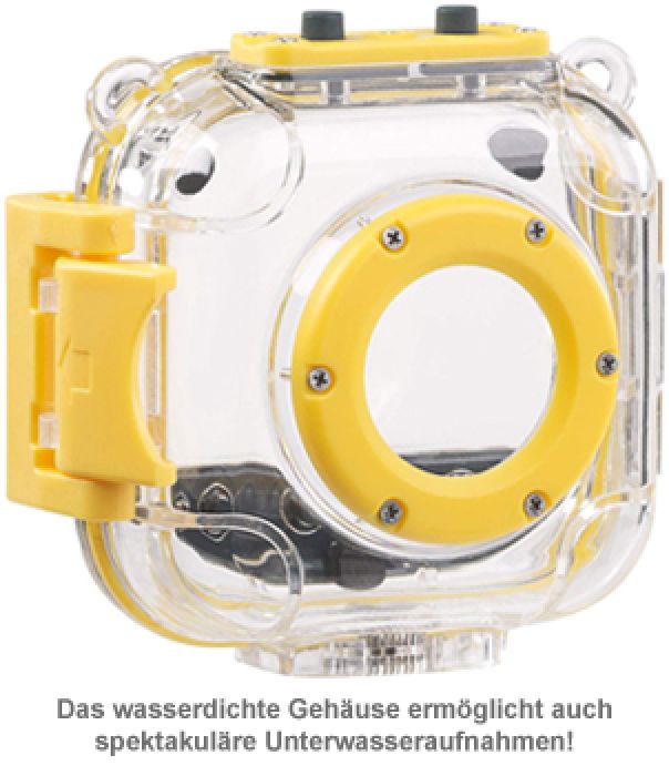 Kinderkamera HD - Action Cam mit Unterwassergehäuse