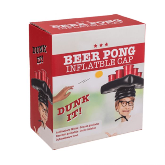 Aufblasbarer Bierpong Hut - Mini Beer Pong Set